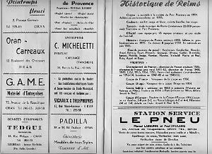 ORAN 5 MAI 1957 PLAQUETTE D INAUGURATION DU STADE MUNICIPAL  (16)